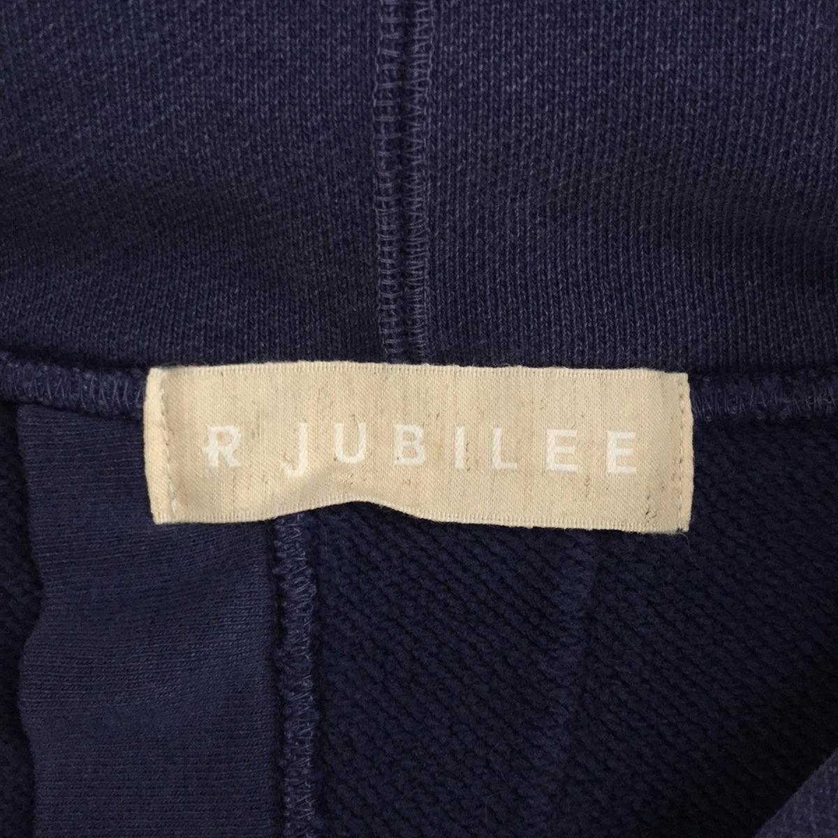 R JUBILEE / アールジュビリー | Back Open Sweat / 染め加工 バックオープンスウェット パーカー | F | MIDNIGHT BLUE | レディース