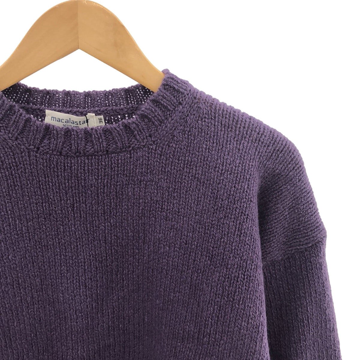 macalastair / Macalaster | Wool crew neck knit | 36 | Purple | Women's