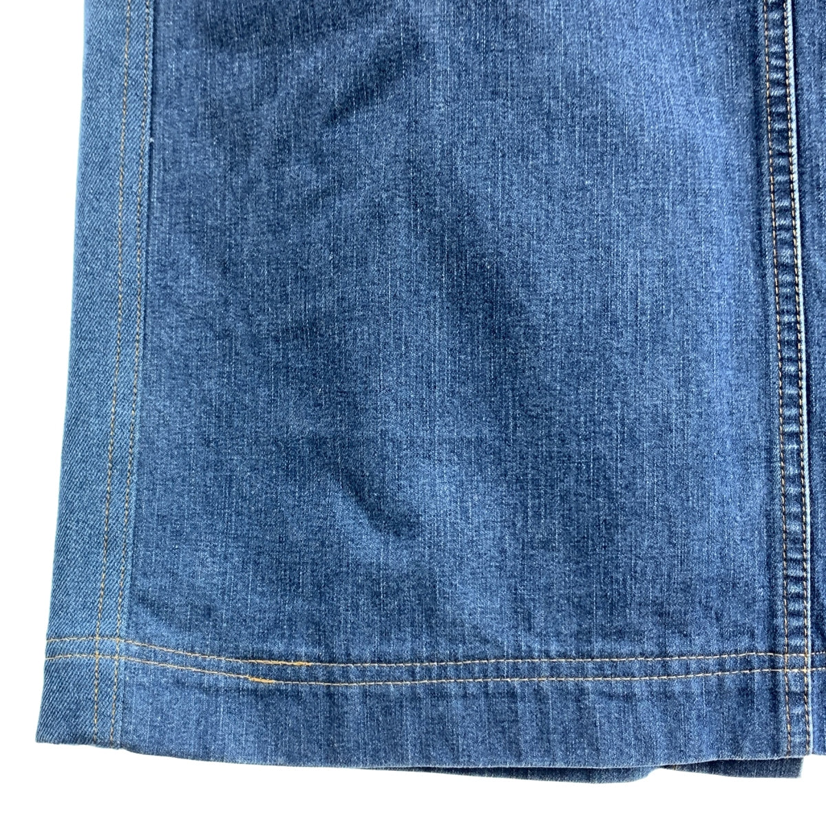 CHANEL / シャネル | ココマークボタン デニム ロングスカート | インディゴ | レディース
