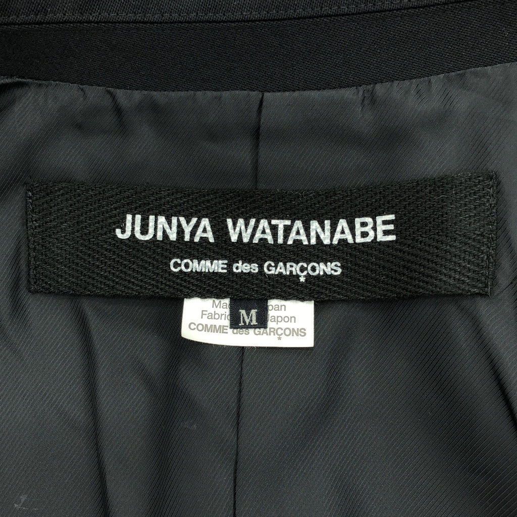 [狀況極佳] JUNYA WATANABE COMME des GARÇONS / Junya Watanabe | 2014 秋冬 | 羊毛切斯特菲爾德大衣 | M碼 | 黑色 | 女款