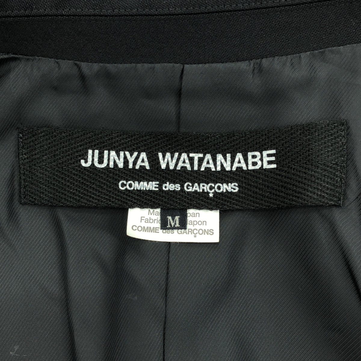 【美品】  JUNYA WATANABE COMME des GARCONS / ジュンヤワタナベ | 2014AW | ウール チェスターコート | M | ブラック | レディース