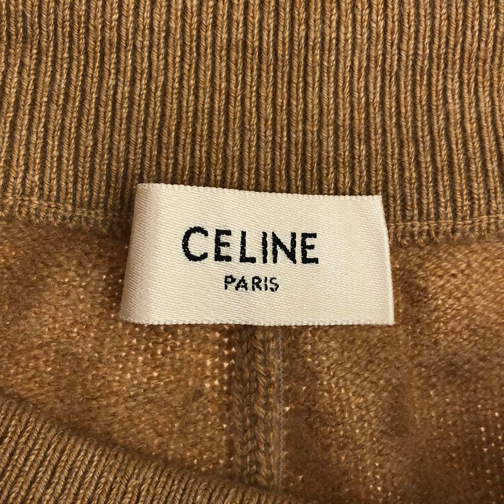 席琳 | by Hedi Slimane 羊絨針織寬褲裙 | M |米色 |女性的