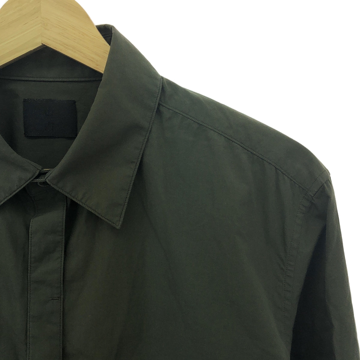 山內 | 2020秋冬 |棉質常規領襯衫 | 4 |綠色 |男士