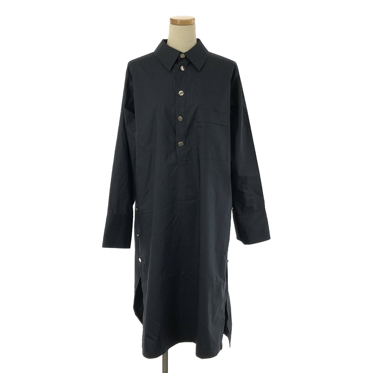 【미품】 Plan C / 플랜시 | COTTON SHIRT DRESS 원피스 | 36 | 네이비 | 여성