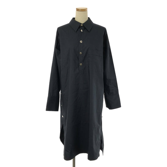 【美品】  Plan C / プランシー | COTTON SHIRT DRESS ワンピース | 36 | ネイビー | レディース