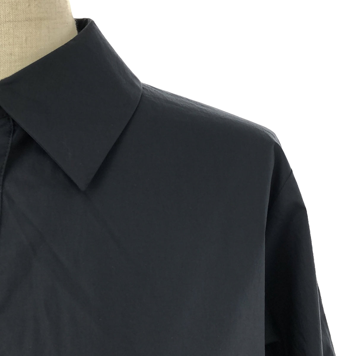 【美品】  Plan C / プランシー | COTTON SHIRT DRESS ワンピース | 36 | ネイビー | レディース