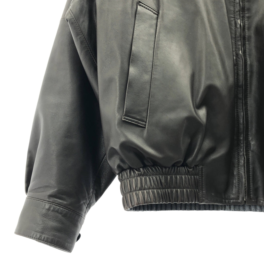 【美品】  MAATEE&SONS / マーティー&サンズ | 2023AW | MAC GLOVE LEATHER SHORT JK グローブレザー ショートジャケット リバーシブル | 2 | ダークブラウン / グレー | メンズ