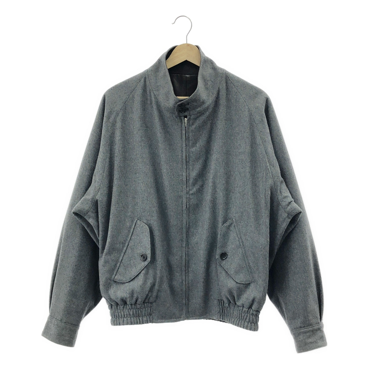 【美品】  MAATEE&SONS / マーティー&サンズ | 2023AW | MAC GLOVE LEATHER SHORT JK グローブレザー ショートジャケット リバーシブル | 2 | ダークブラウン / グレー | メンズ