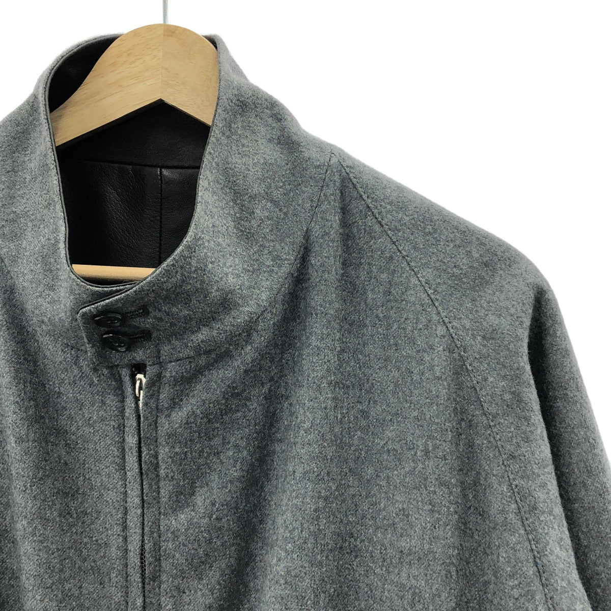 【美品】  MAATEE&SONS / マーティー&サンズ | 2023AW | MAC GLOVE LEATHER SHORT JK グローブレザー ショートジャケット リバーシブル | 2 | ダークブラウン / グレー | メンズ