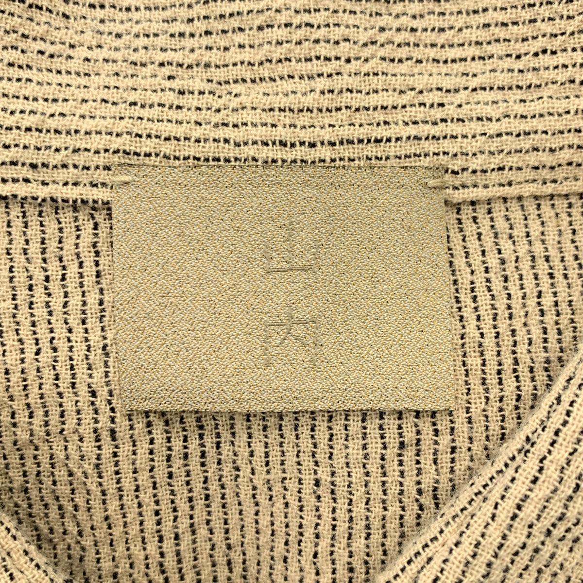 山內 | 2023春夏 | 棉質薄紗條紋襯衫 | 4碼 |