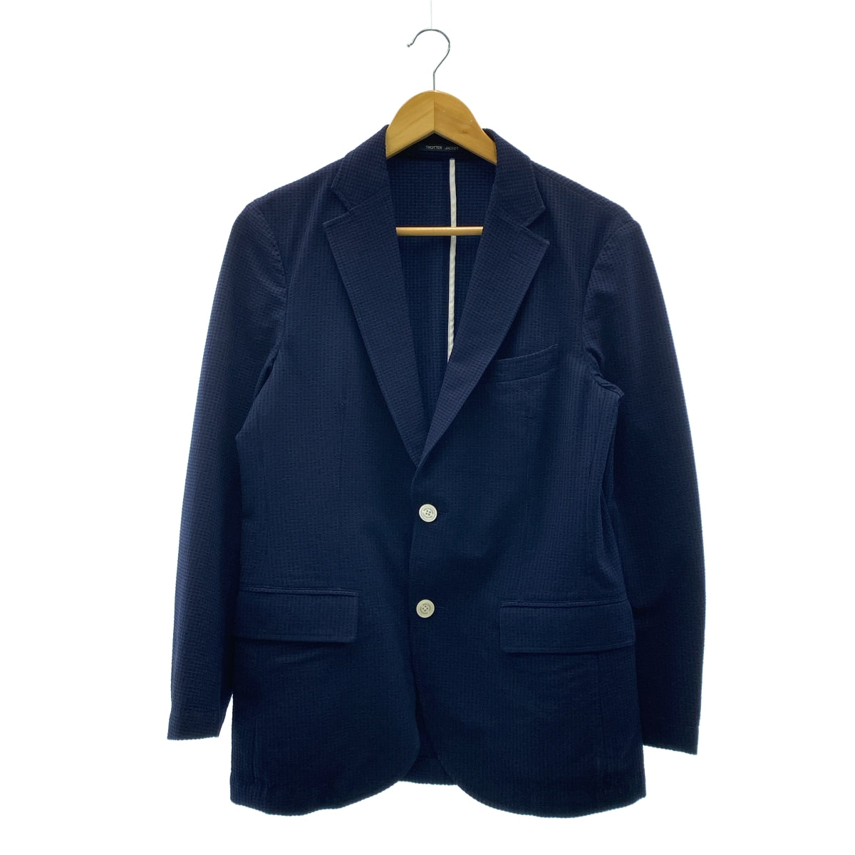 MACKINTOSH / 매킨토시 | 시어 축구 트로터 테일러드 재킷 | 36 | 네이비 | 여성
