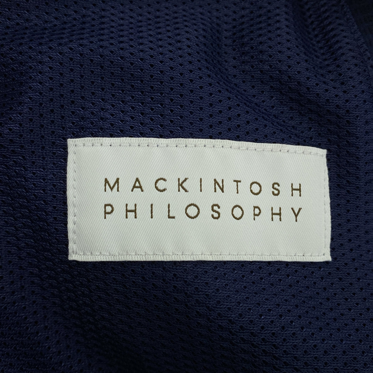 MACKINTOSH | 泡泡紗 Trotter 修身外套 | 36 碼 | 海軍藍 | 女款