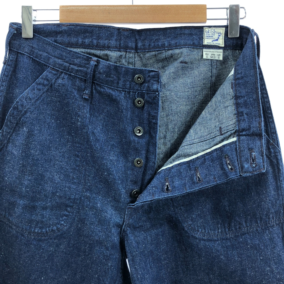 orslow / 오아슬로우 | 버튼 플라이 데님 베이커 팬츠 | M |