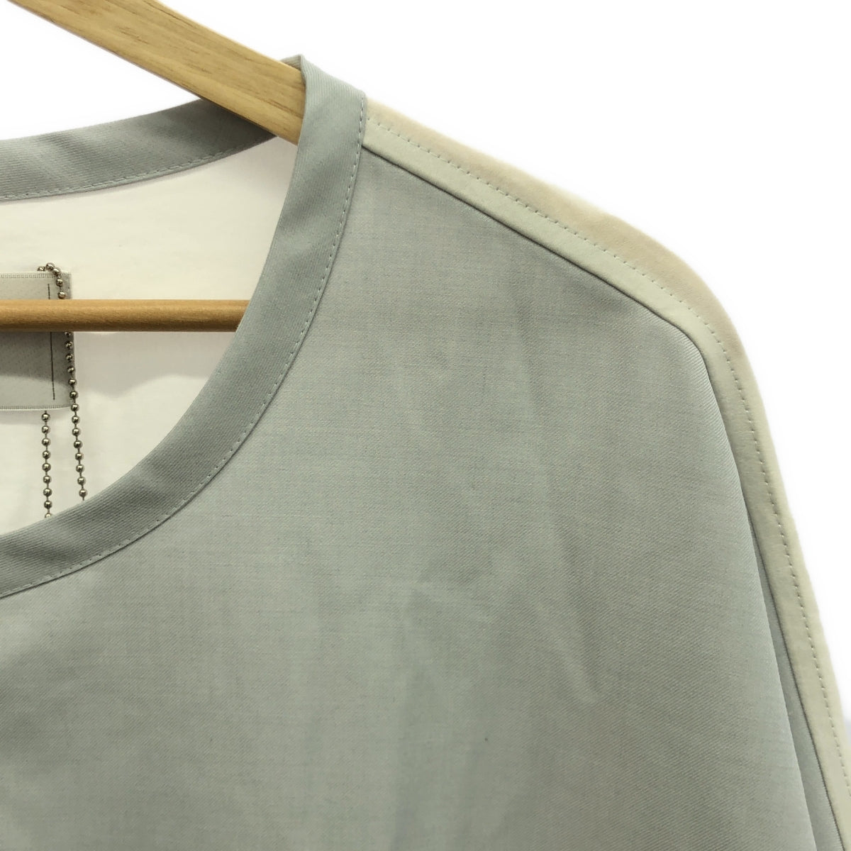 [新] prasthana / Prasthana | Slick Shirt Discord 短袖襯衫 | M |灰色/藍色|男士