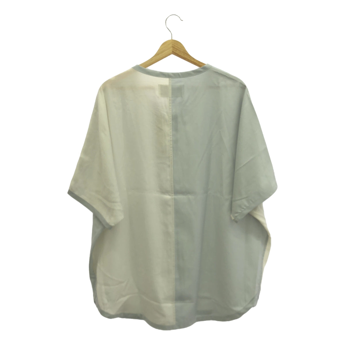 [新] prasthana / Prasthana | Slick Shirt Discord 短袖襯衫 | M |灰色/藍色|男士