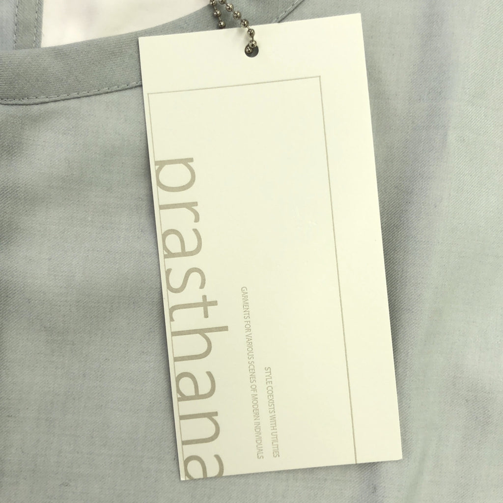 [新] prasthana / Prasthana | Slick Shirt Discord 短袖襯衫 | M |灰色/藍色|男士