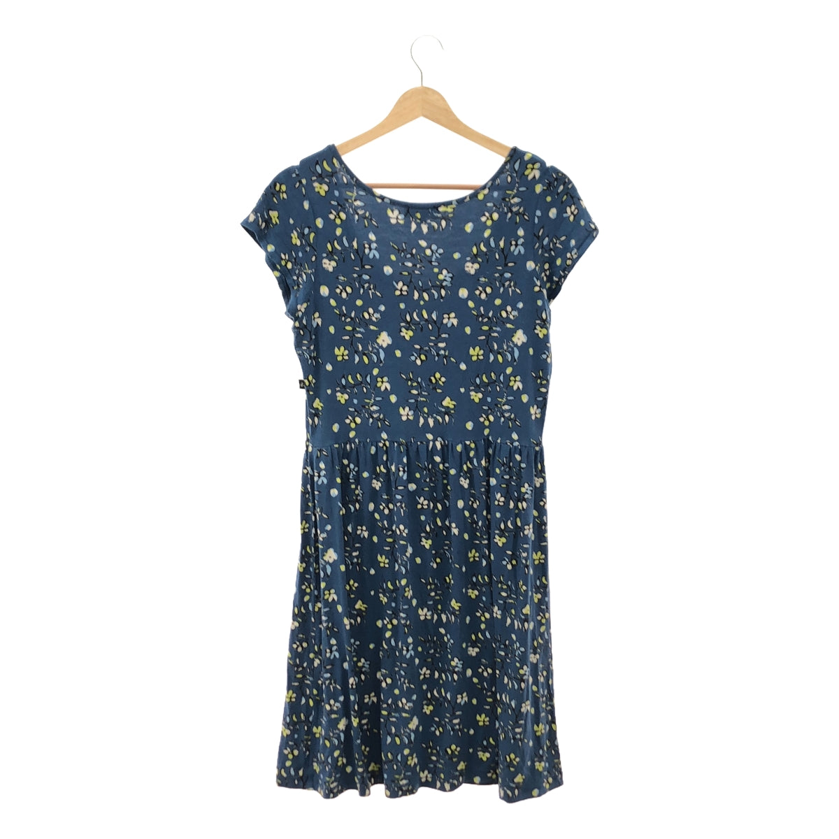 Agnes b. | Rayon all-over print gathered dress | T2 | Blue | Women's