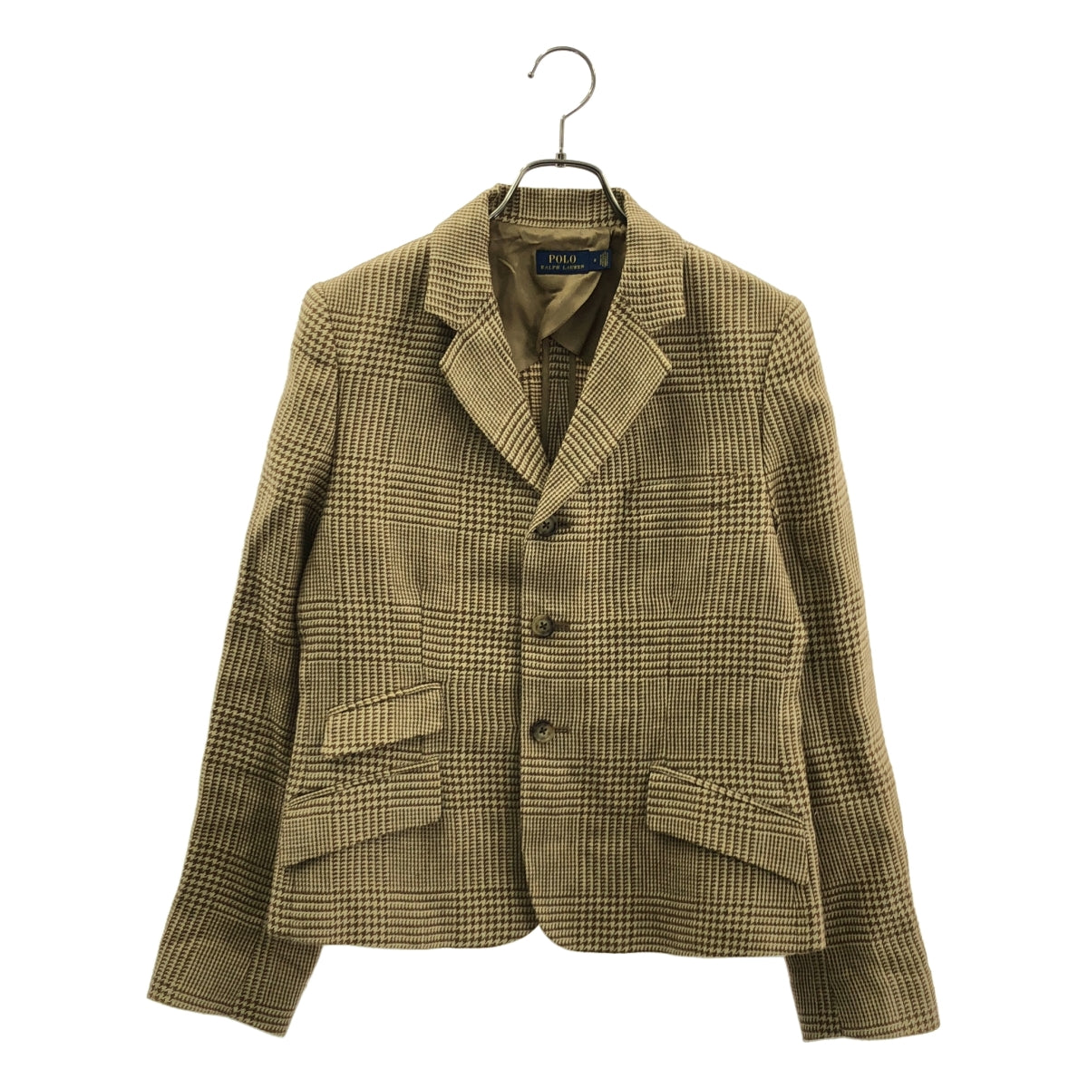 POLO RALPH LAUREN / ポロラルフローレン | ウール 3B テーラードジャケット | 8 | ブラウン/ベージュ系 | レディース