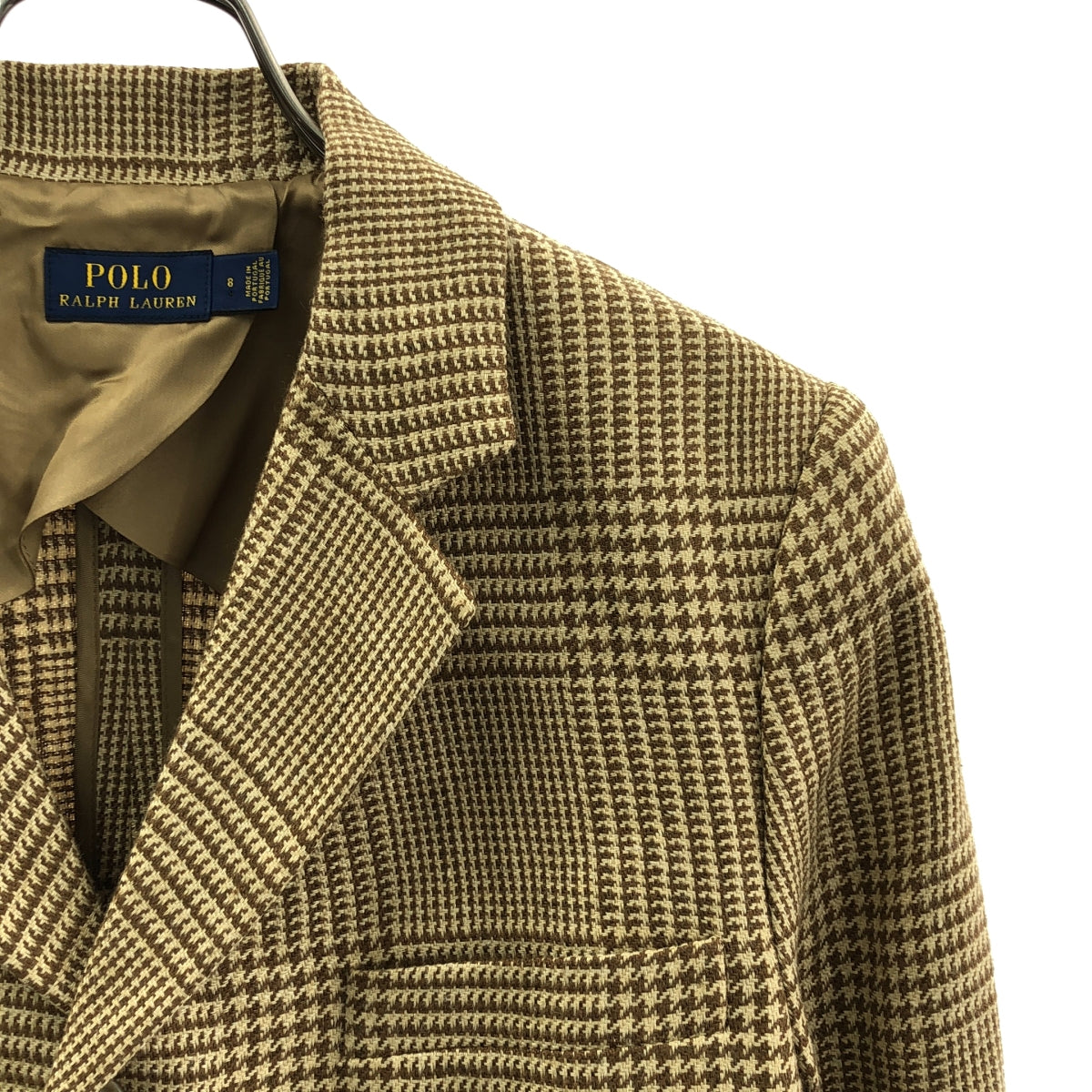 POLO RALPH LAUREN / ポロラルフローレン | ウール 3B テーラードジャケット | 8 | ブラウン/ベージュ系 | レディース