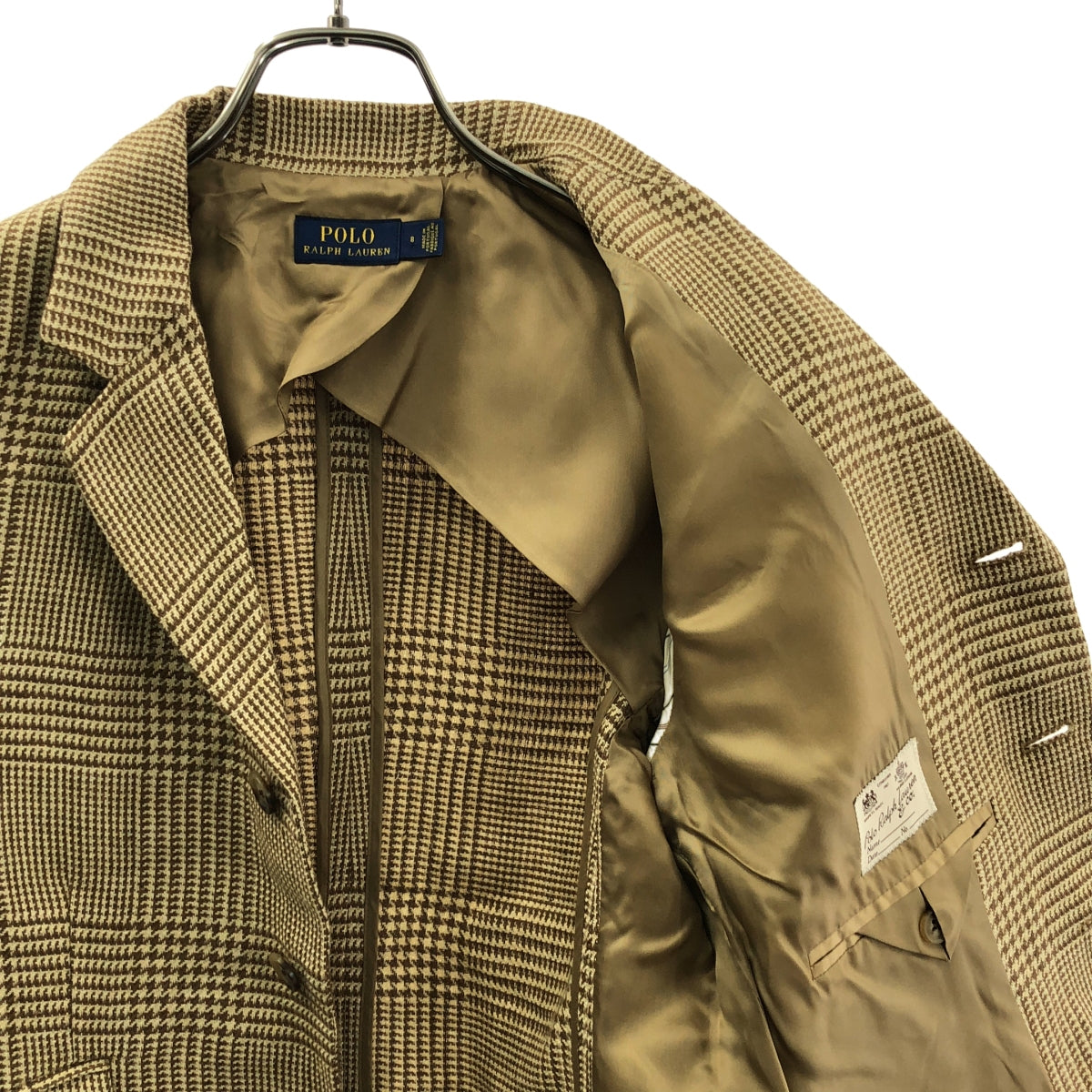 POLO RALPH LAUREN / ポロラルフローレン | ウール 3B テーラードジャケット | 8 | ブラウン/ベージュ系 | レディース
