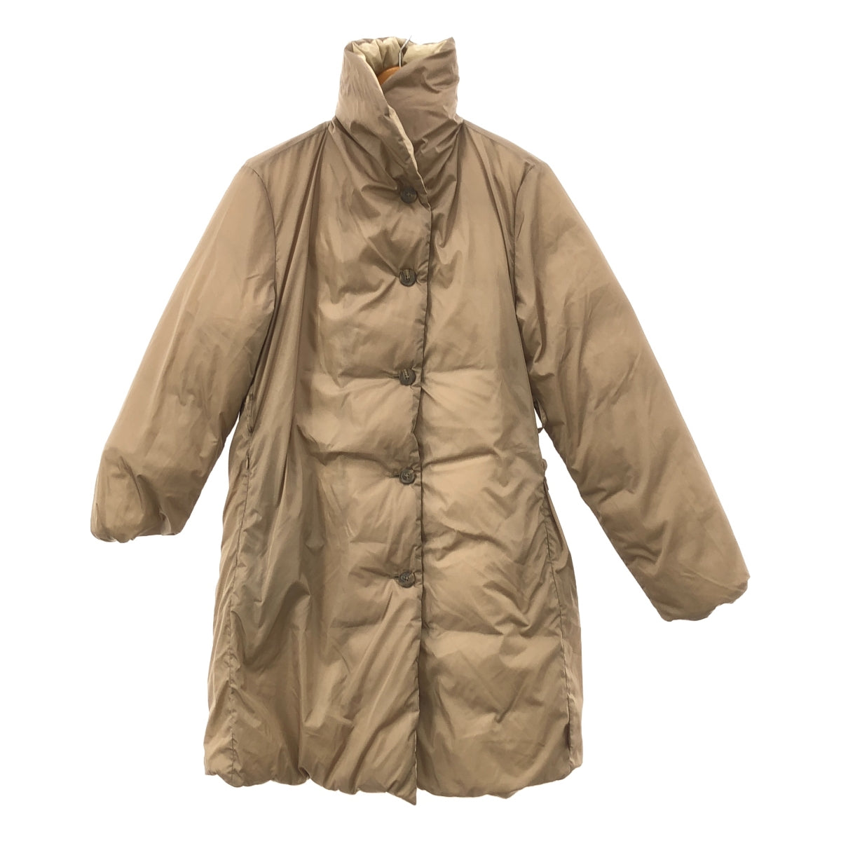 MONCLER | Brown Tag Reversible Down Coat | 2 | Beige | Women's