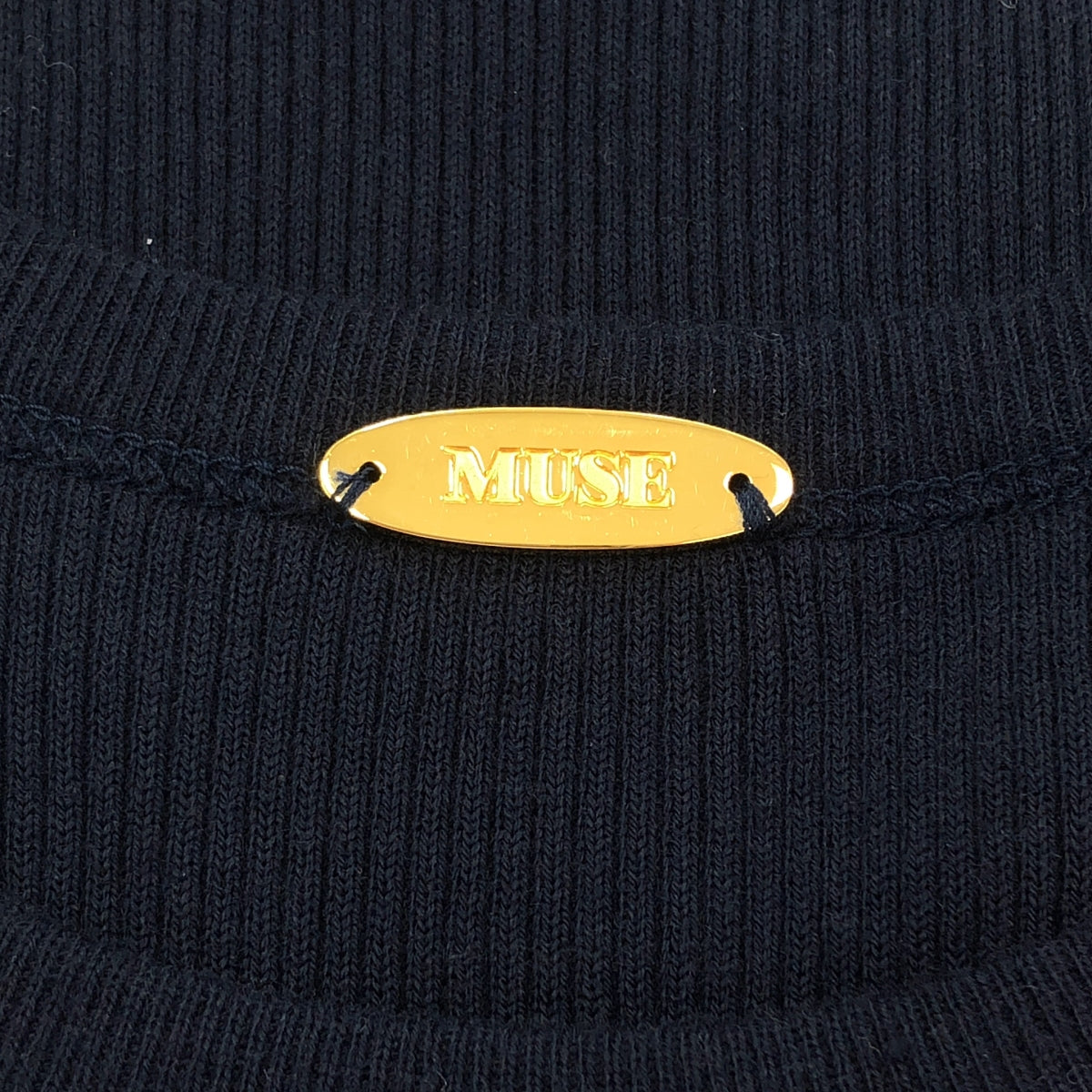 [狀況極佳] MUSE de Deuxieme Classe | 2024 春夏 | 寬鬆羅紋背心 | 海軍藍 | 女款