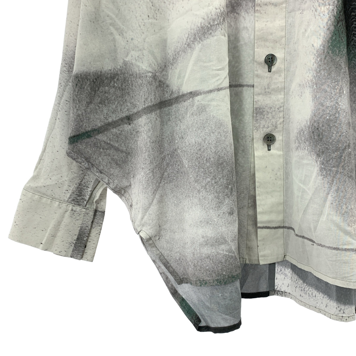ISSEY MIYAKE / イッセイミヤケ | 2025SS | SHADOW STUDY  コットン プリント シャツ | 2 | レディース