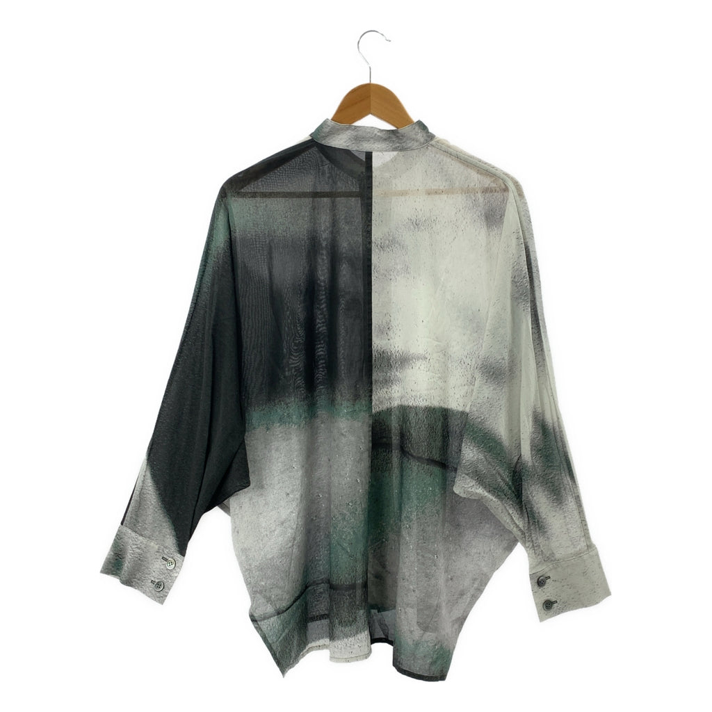 ISSEY MIYAKE / イッセイミヤケ | 2025SS | SHADOW STUDY  コットン プリント シャツ | 2 | レディース