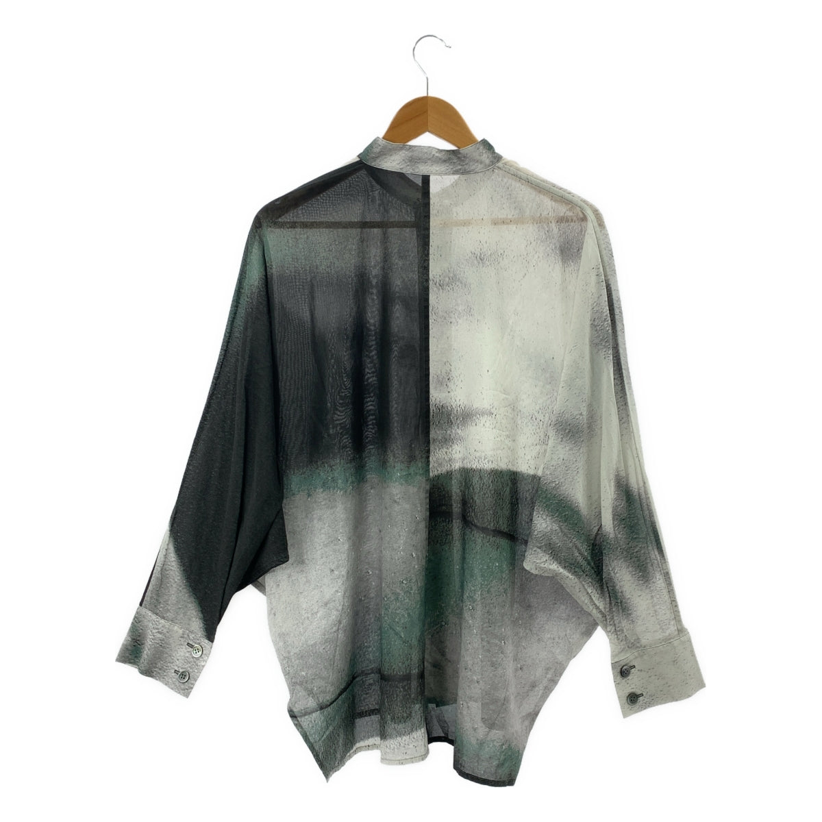 ISSEY MIYAKE / イッセイミヤケ | 2025SS | SHADOW STUDY  コットン プリント シャツ | 2 | レディース