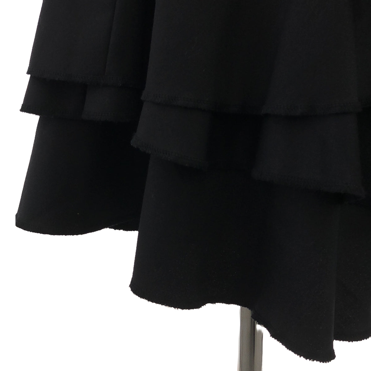 BLACK COMME des GARCONS / 블랙콤 데 갤슨 | 2010SS | 울 가바 프릴 티어드 랩 스커트 | XS | 여성