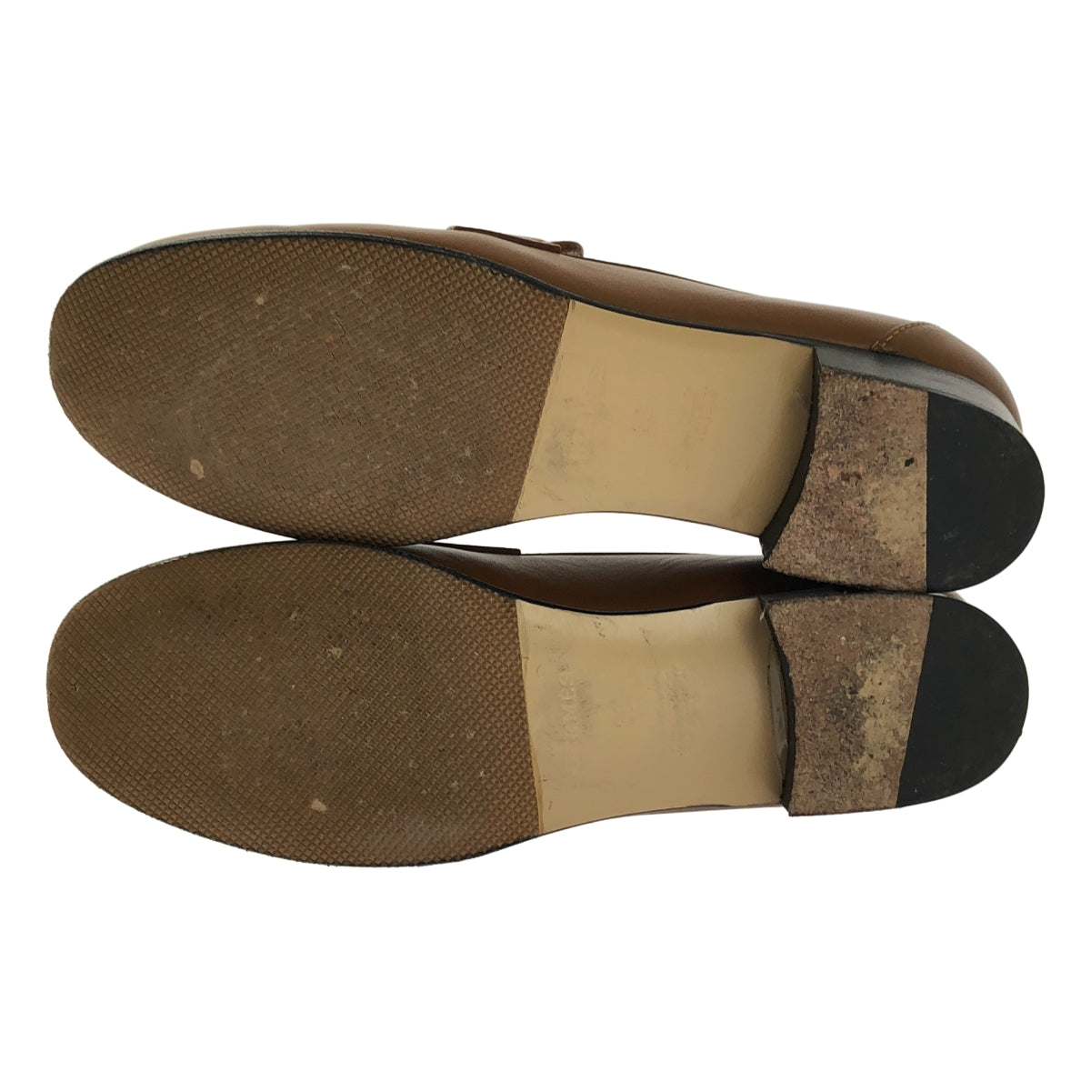 【미품】 HERMES / 헤르메스 | Destin / 데스탄 가죽 켈리 버클 로고 로퍼 가죽 신발 | 36 | 브라운 | 여성