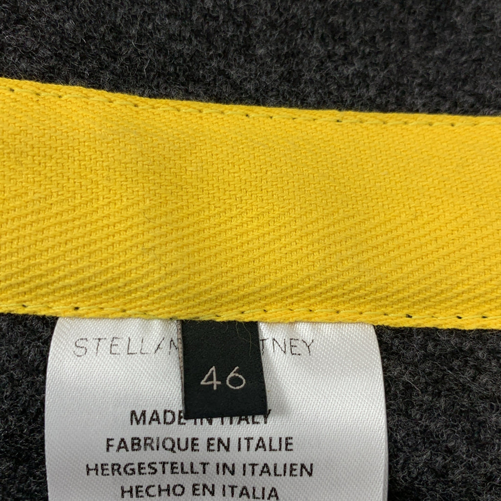 【新品】STELLA McCARTNEY | 羊毛呢魔鬼氈雙排扣長款大衣 | 46碼 | 灰色 | 男士