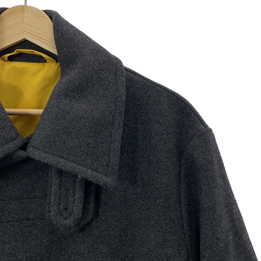 【新品】STELLA McCARTNEY | 羊毛呢魔鬼氈雙排扣長款大衣 | 46碼 | 灰色 | 男士