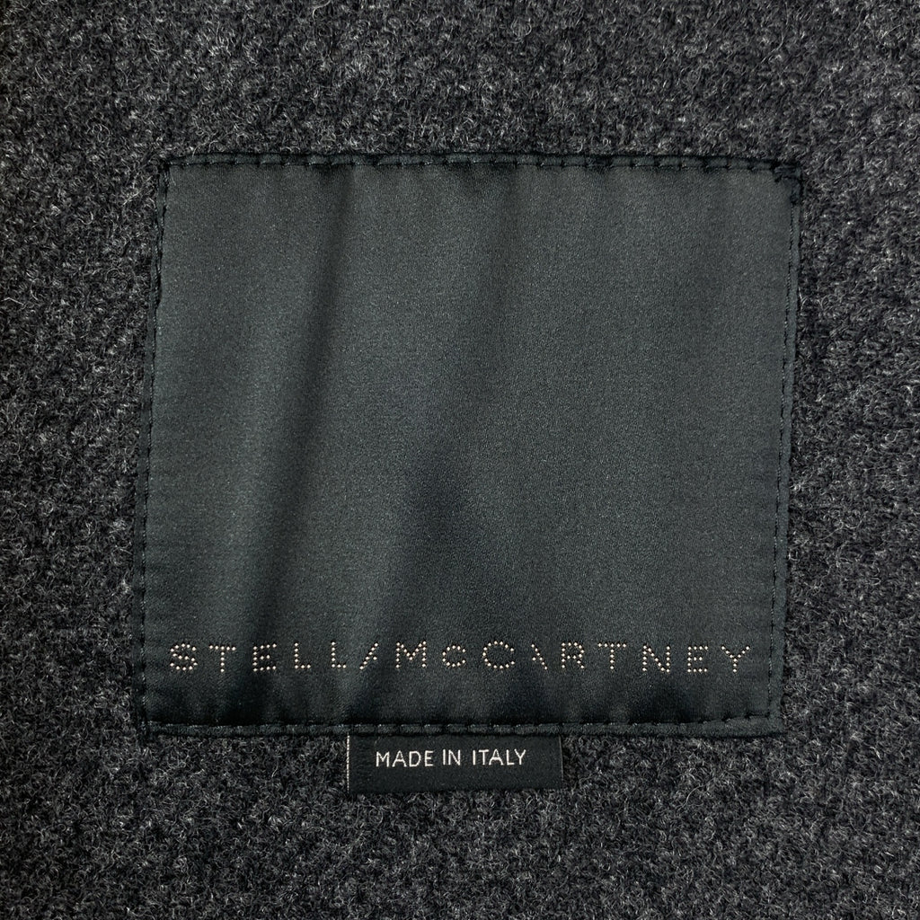 【新品】STELLA McCARTNEY | 羊毛呢魔鬼氈雙排扣長款大衣 | 46碼 | 灰色 | 男士