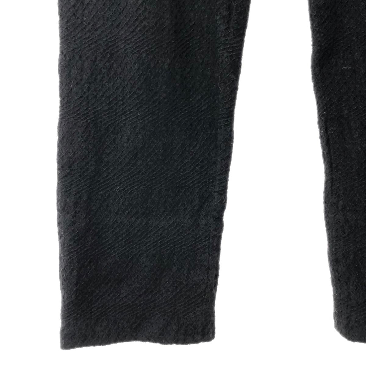 COMME des GARCONS HOMME | 2002AW | Wool Embroidery Stitchwork Pants | M | Black | Men's