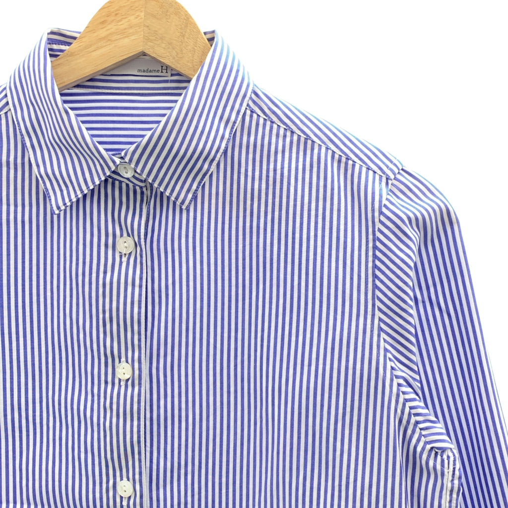 madameH CLOSET / マダムエイチクローゼット | コットン ストライプシャツ | 36 | レディース