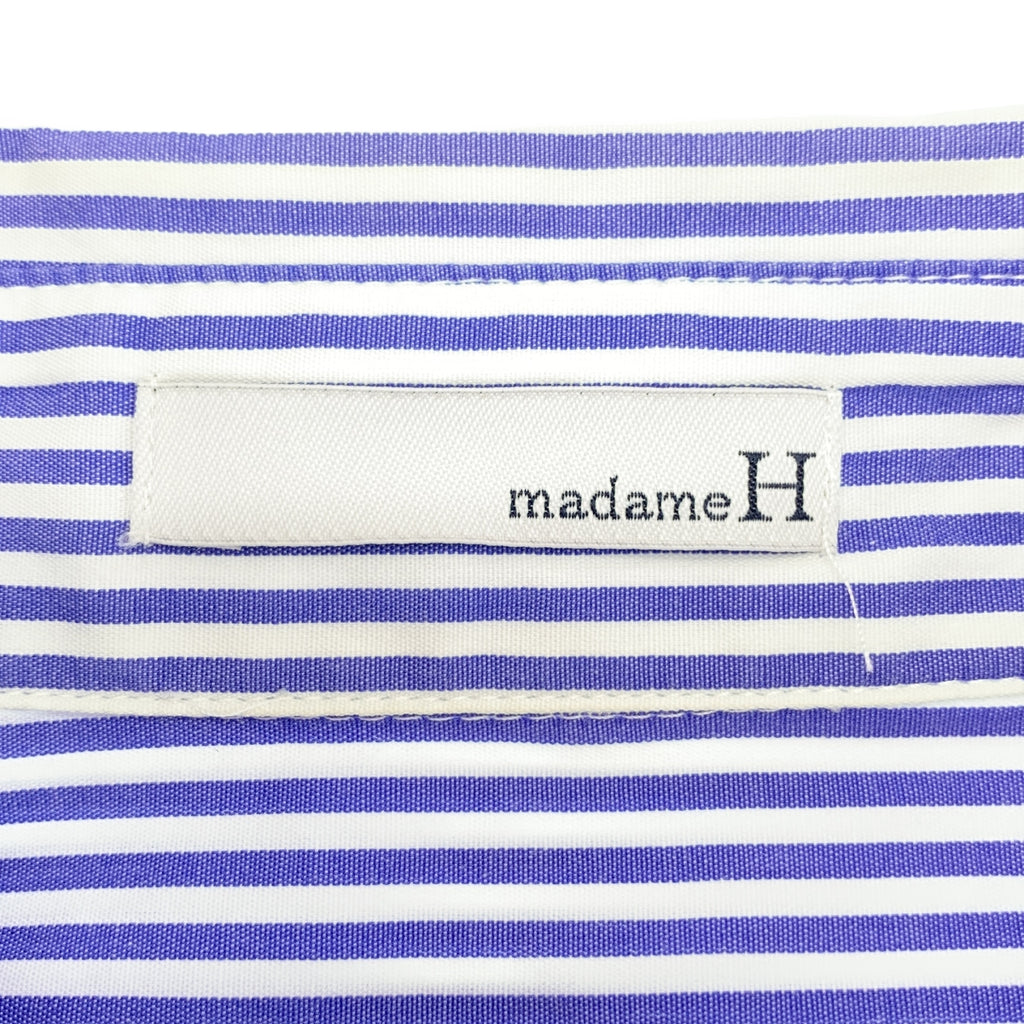 madameH CLOSET / マダムエイチクローゼット | コットン ストライプシャツ | 36 | レディース