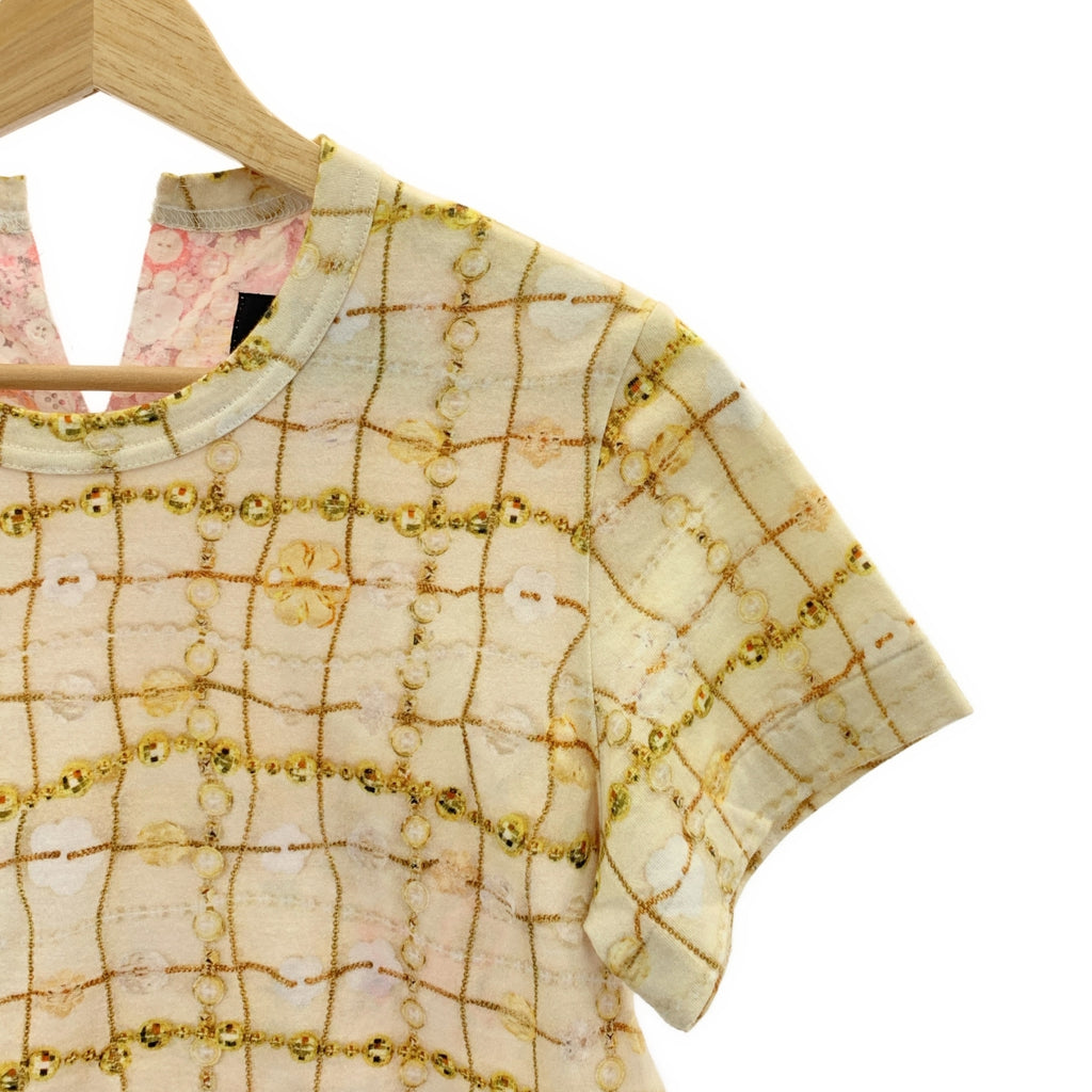 tricot COMME des GARCONS / Tricom De Galson | 2018AW | 프린트 스키퍼 크루넥 컷소우 | S |