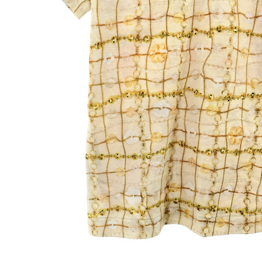 tricot COMME des GARCONS / Tricom De Galson | 2018AW | 프린트 스키퍼 크루넥 컷소우 | S |