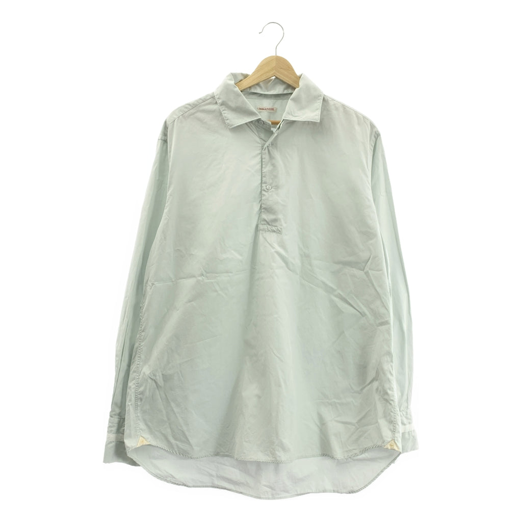 NICENESS / ナイスネス | GLASCOCK ブロード デタッチャブルカラー ラガーシャツ | L | ライトグレー | メンズ