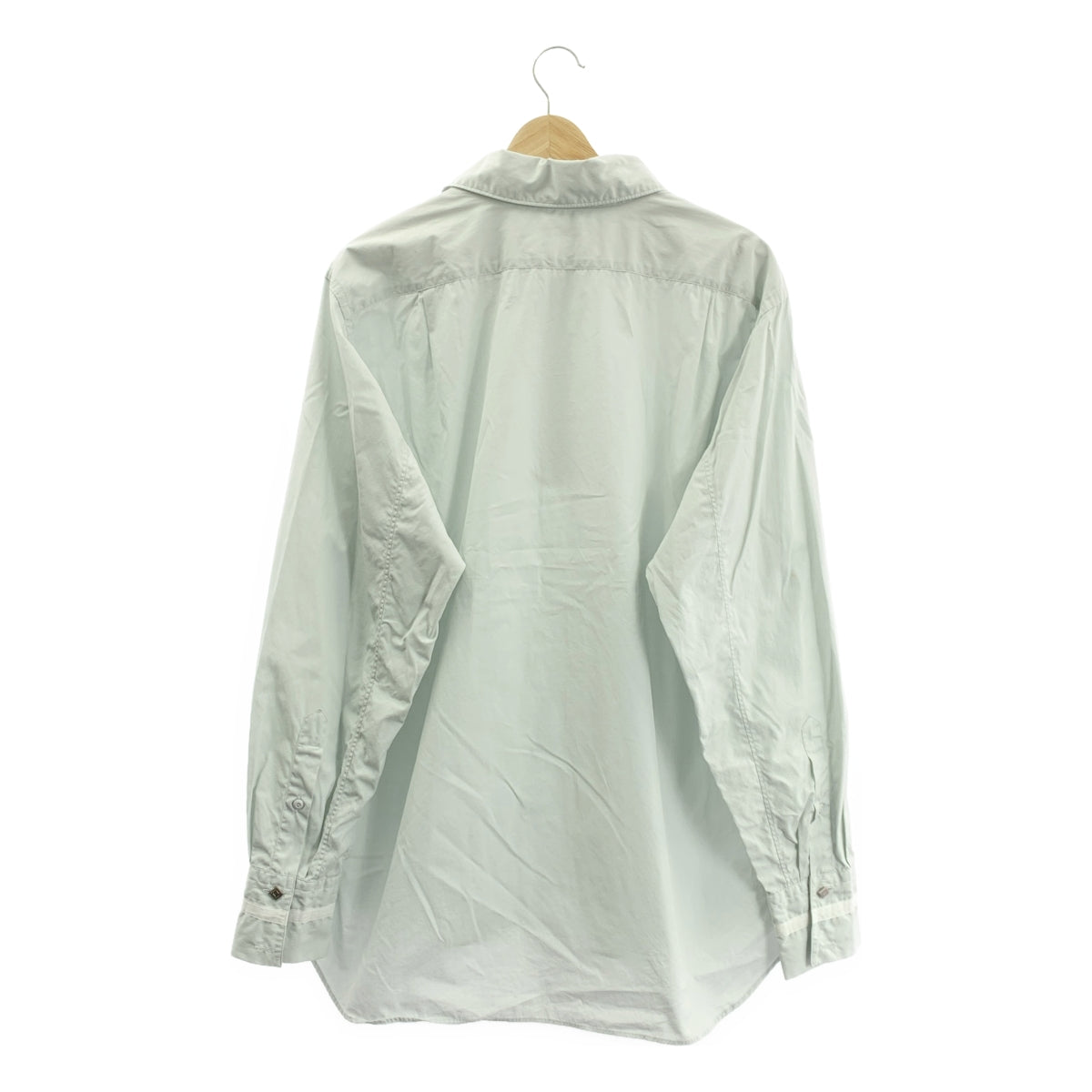 NICENESS / ナイスネス | GLASCOCK ブロード デタッチャブルカラー ラガーシャツ | L | ライトグレー | メンズ