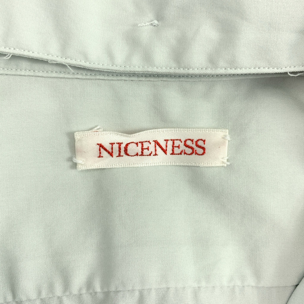 NICENESS / ナイスネス | GLASCOCK ブロード デタッチャブルカラー ラガーシャツ | L | ライトグレー | メンズ