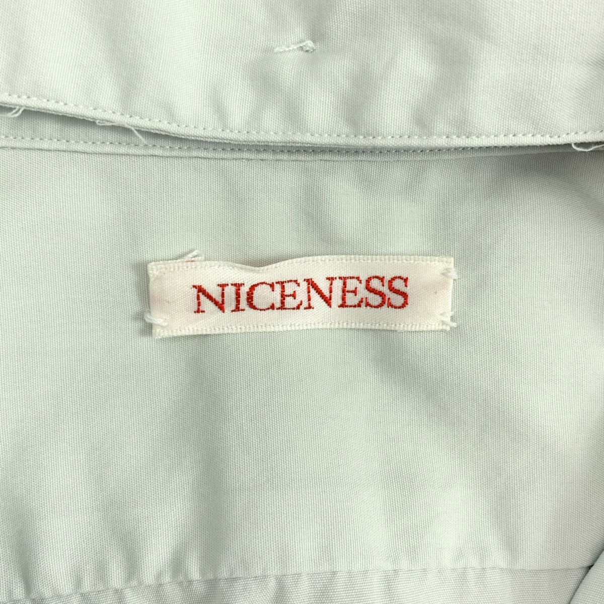 NICENESS / ナイスネス | GLASCOCK ブロード デタッチャブルカラー ラガーシャツ | L | ライトグレー | メンズ