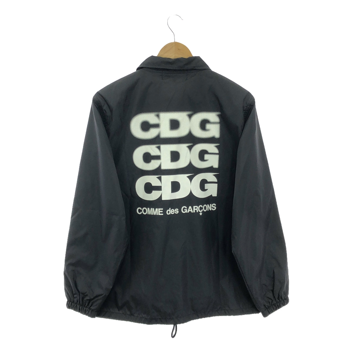 CDG by Comme des Garcons. / シーディージー コムデギャルソン | AD2023 | バックプリント コーチジャケット | M | ブラック | メンズ