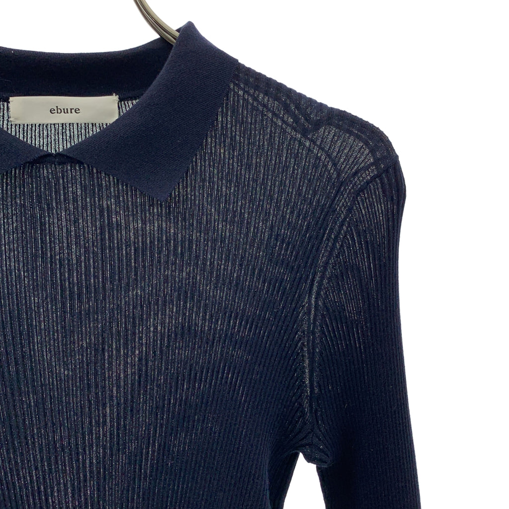 ebure / 에불 | 리브 폴로 니트 풀오버 | F | 여성