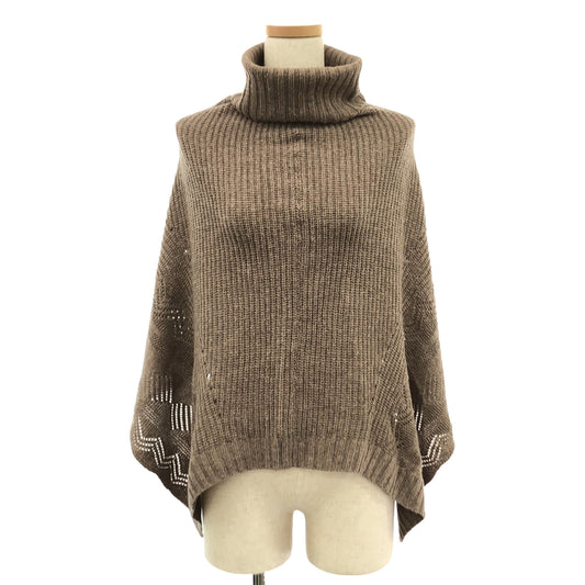 tricot COMME des GARCONS / tricot Comme des Garcons | Cashmere turtleneck asymmetrical knit poncho |