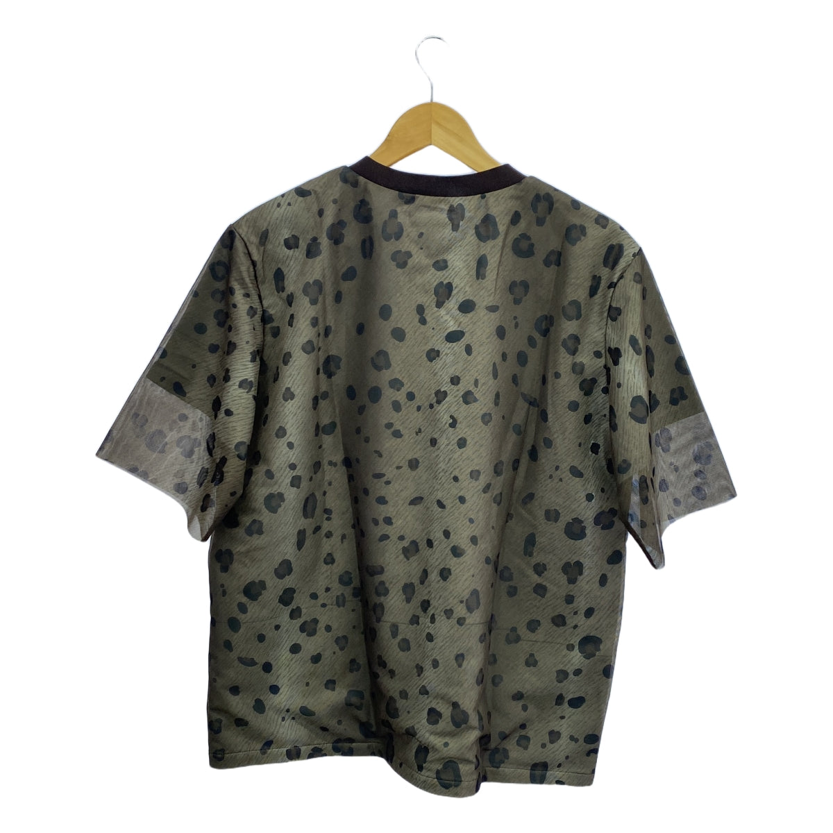 【新品】  MPX mando / エムピーエックス マンド | レオパード メッシュ Tシャツ | M | ブラウン | メンズ