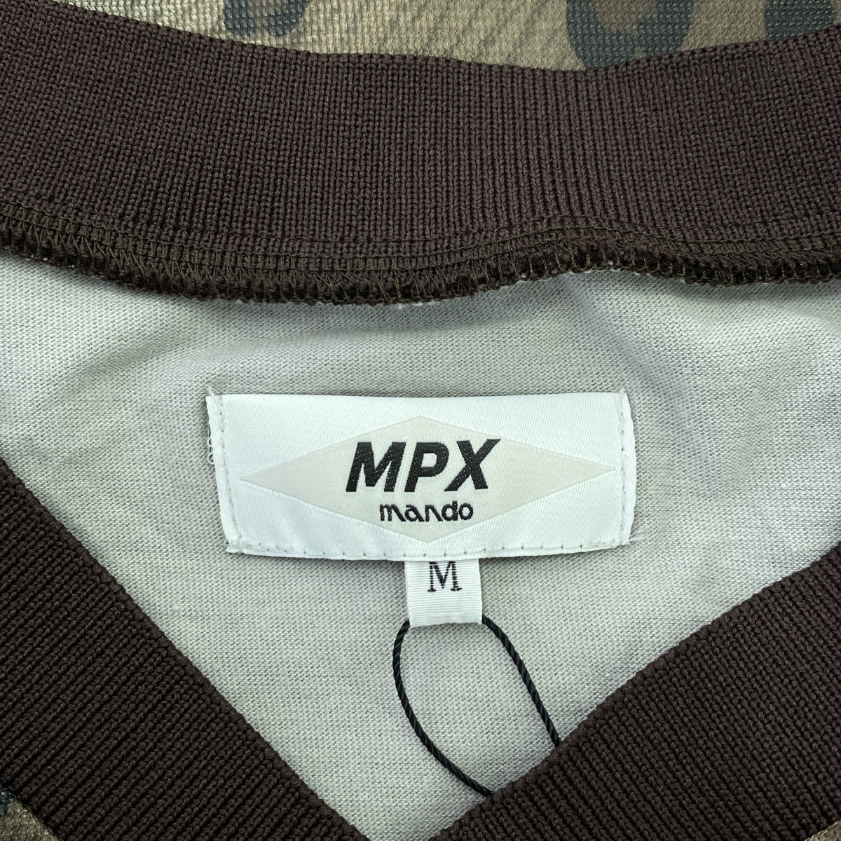【新品】  MPX mando / エムピーエックス マンド | レオパード メッシュ Tシャツ | M | ブラウン | メンズ