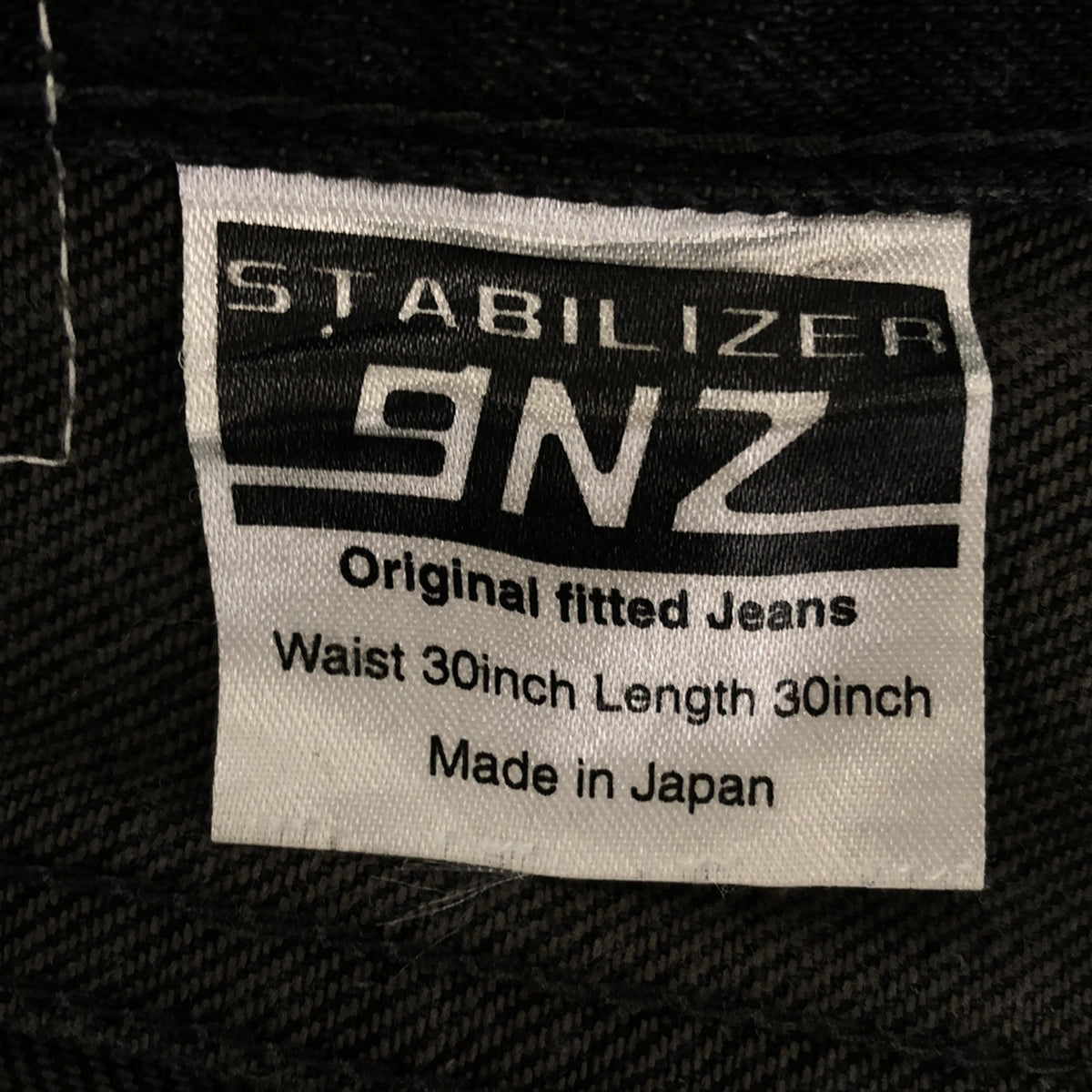 STABILIZER GNZ / スタビライザージーンズ | ストレート デニムパンツ | 30 | ブラック | メンズ