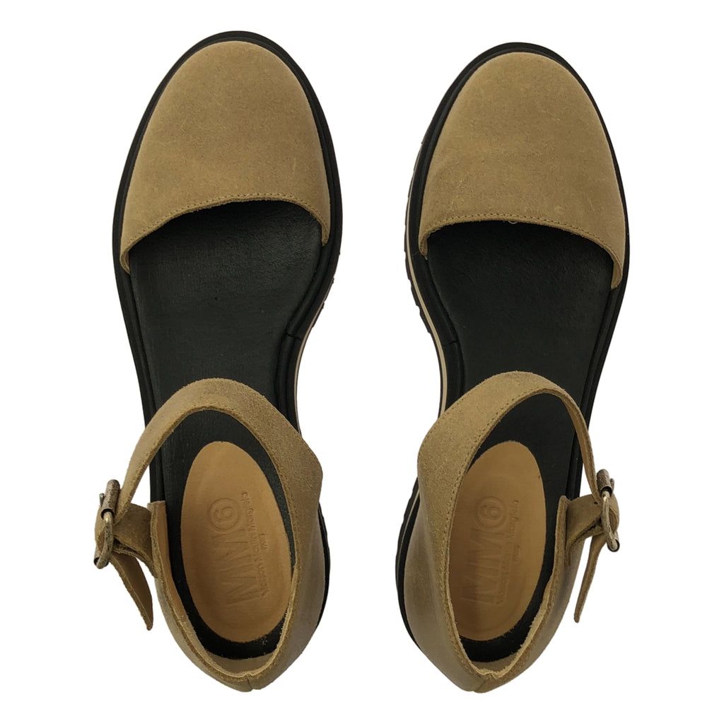 MM6 Maison Martin Margiela / 엠엠 식스 메종 마르탄 마르젤라 | 가죽 라운드 투 스트랩 샌들 | 37 |